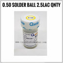 250K Qwin 0.50 Leaded Solder ball