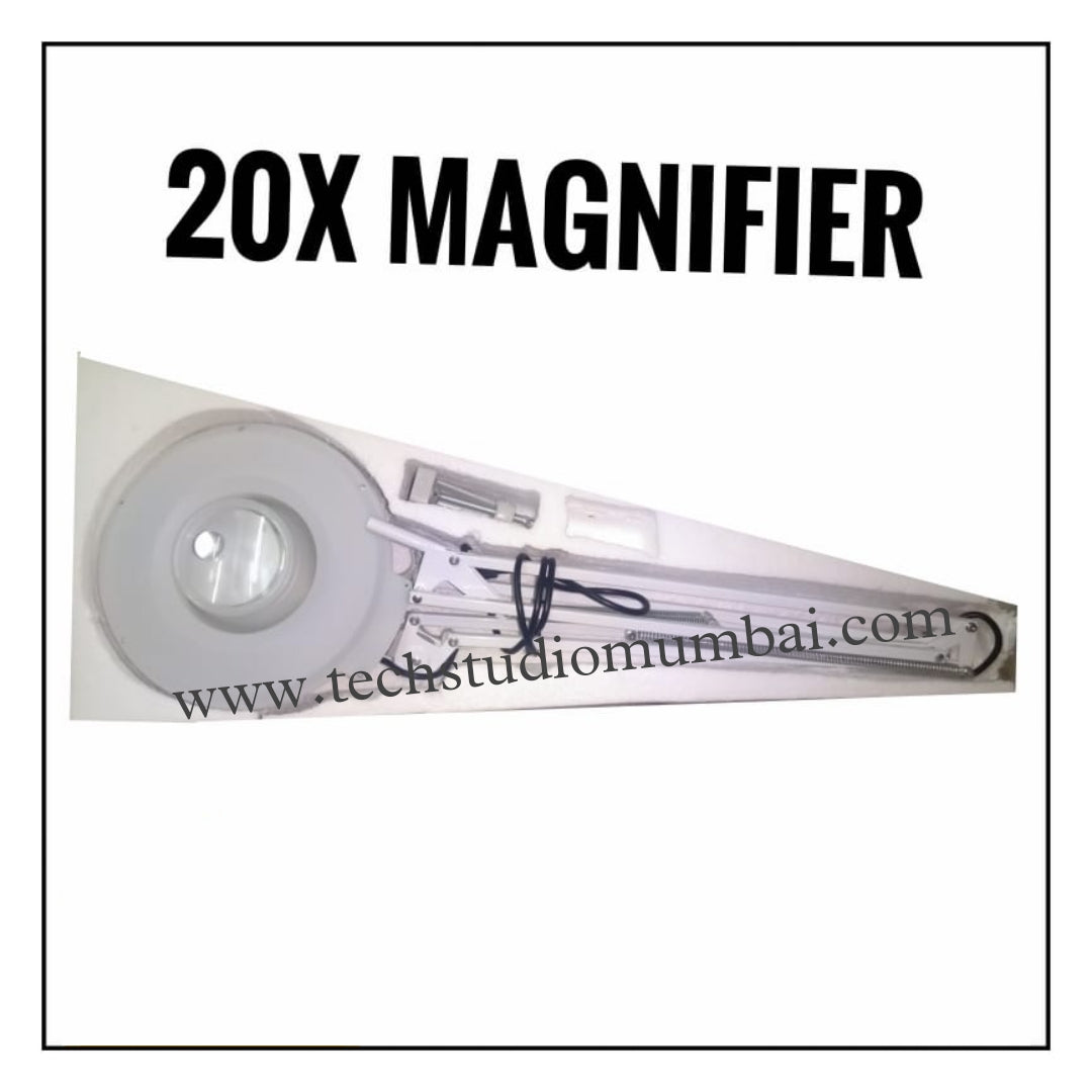 Table Mount Magnifier with 20X Zoom