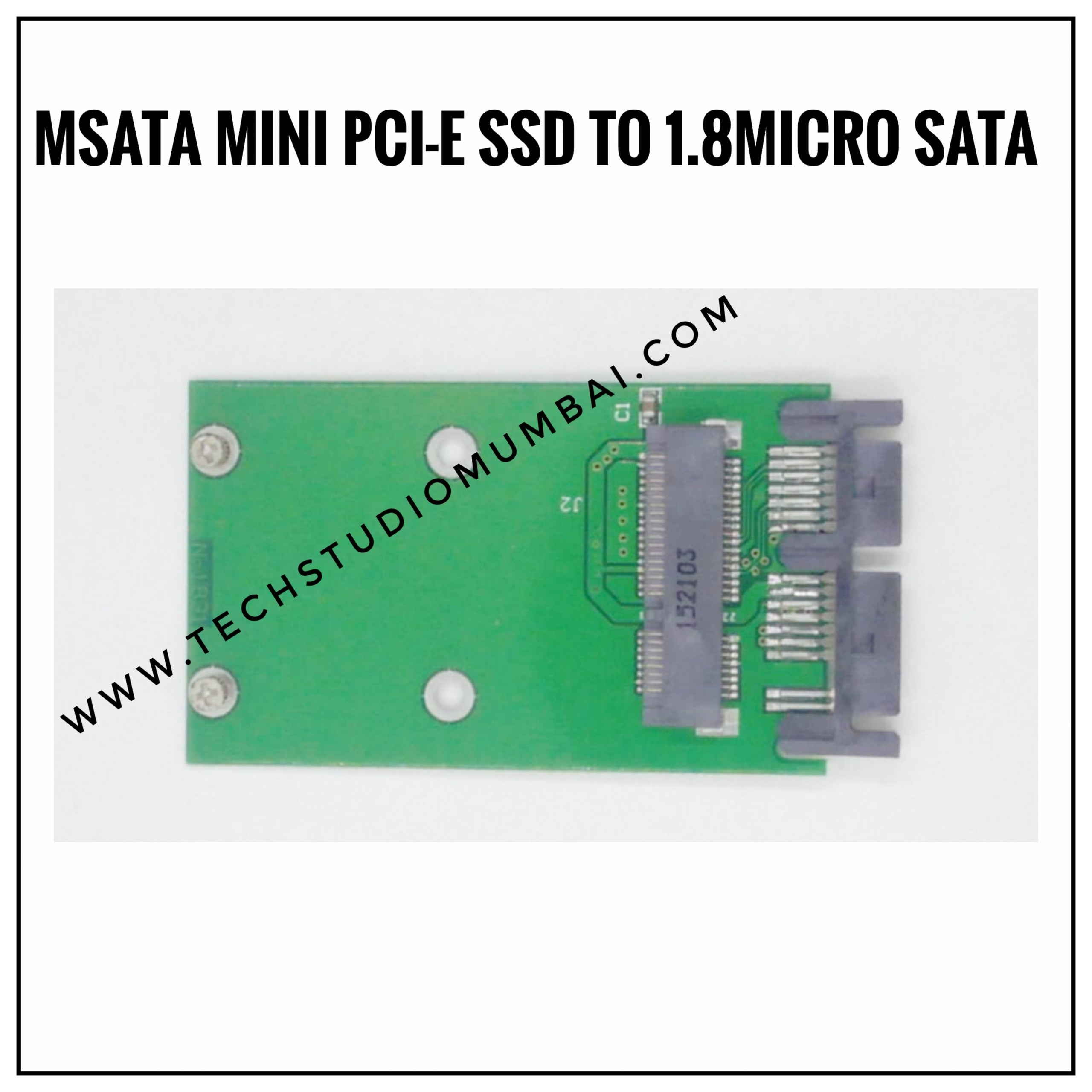 mSATA mini PCI-E SSD to 1.8 Micro SATA