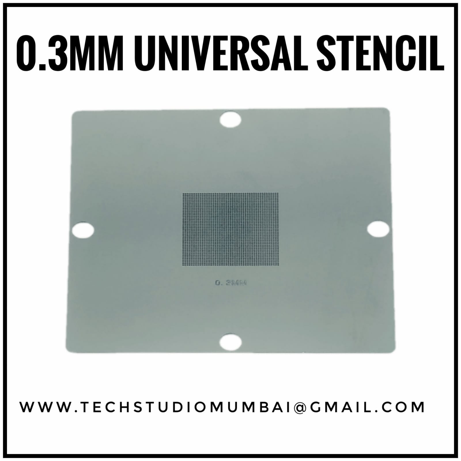 90*90mm BGA Universal Stencil Size 0.30mm