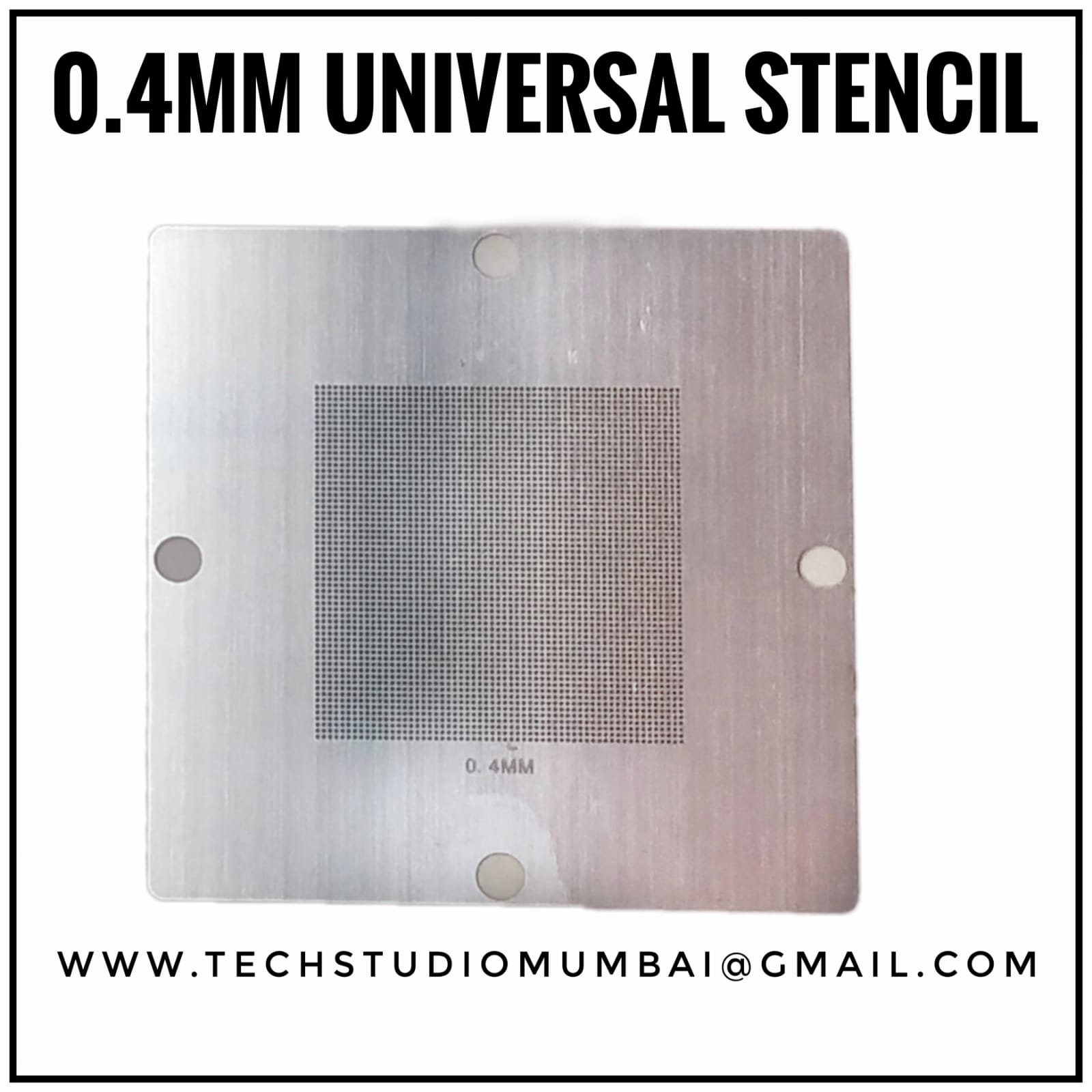 90*90mm BGA Universal Stencil Size 0.40mm