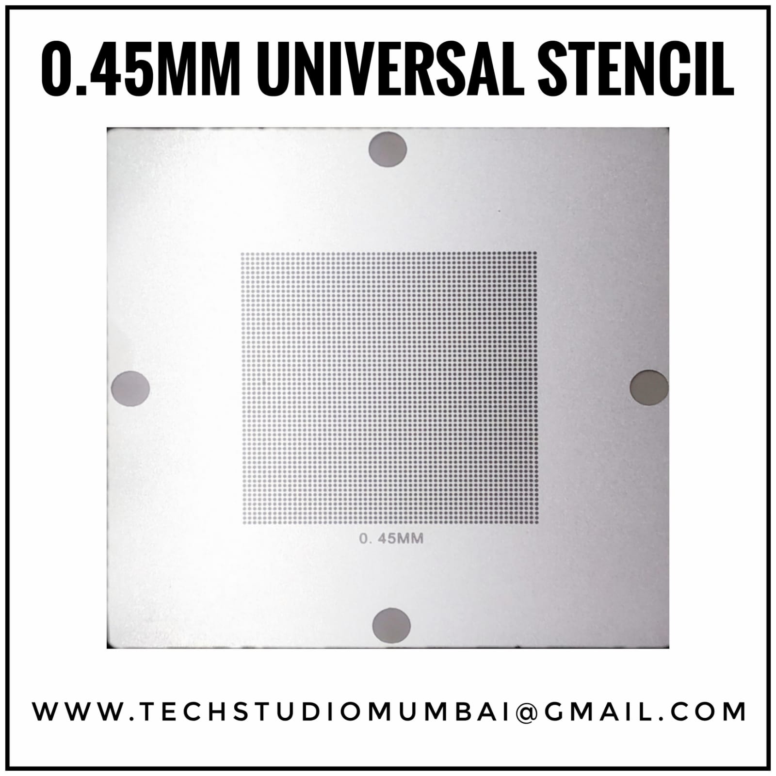 90*90mm BGA Universal Stencil Size 0.45mm