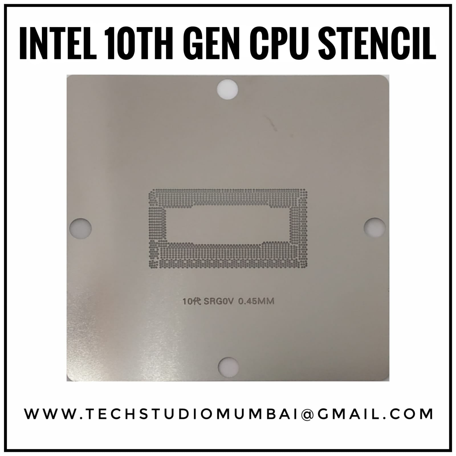 90*90mm BGA Stencil SRG0V for 10th Generation CPU