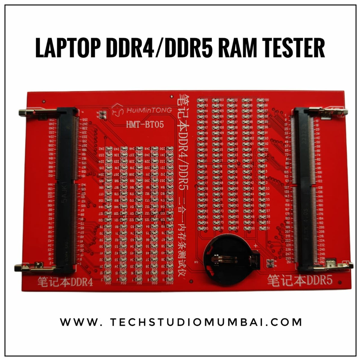 Ram Module Tester Proffessional Name Laptop RAM Memory Tester Card for DDR4 and DDR5 2-in-1 Slot Diagnostic ...