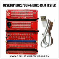 4-in-1 DDR3/DDR4/DDR5UDMM/DDR5RDIMM Memory Diagnostic Tester Card Universal RAM Module & Motherboard Slot Analyzer Kit for Desktop