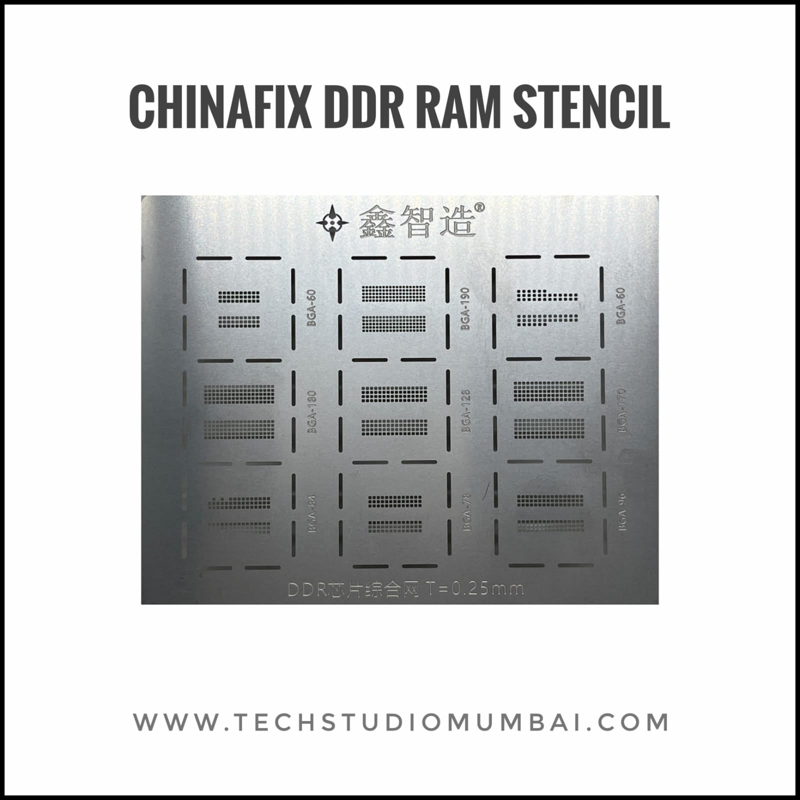XZZ DDR RAM Stencil