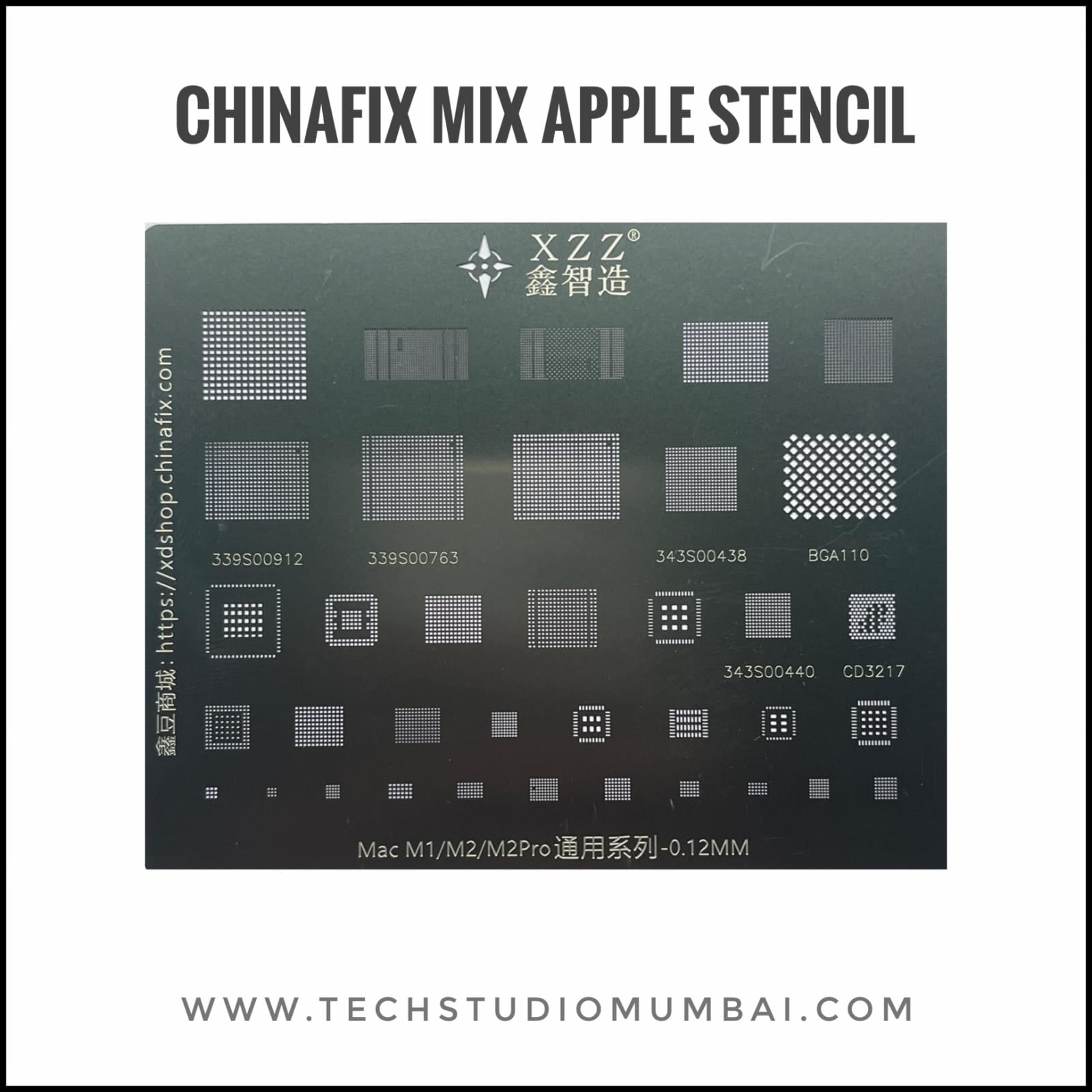 XZZ Mix Apple Stencil for M1/M2/M2Pro