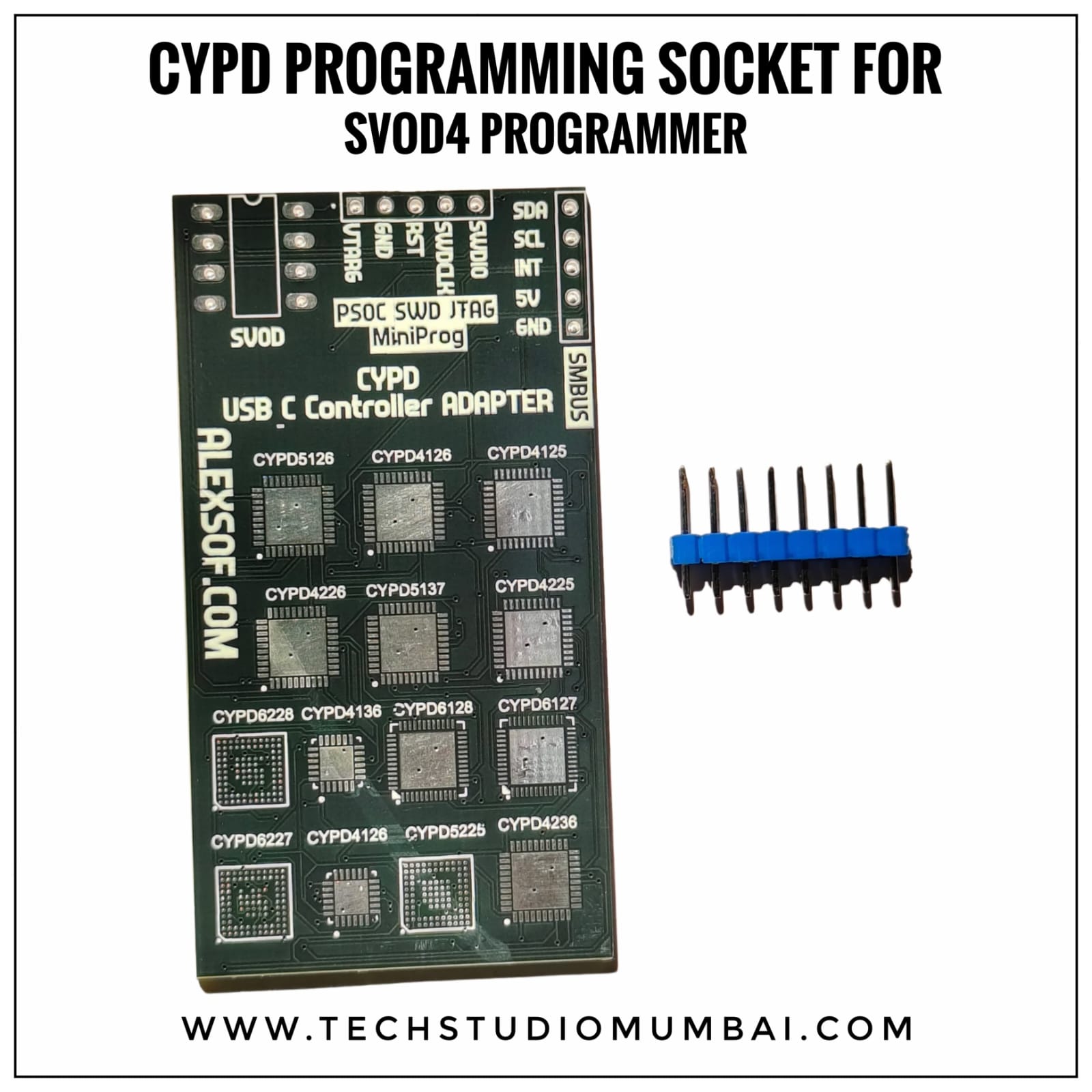 CYPD OFFLINE ADAPTER FOR Cypress TYPE-C CONTROLLER Firmware PROGRAMMING SUPPORT SVOD,PSOC MiniProg,CY8CKIT SWD