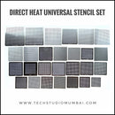 Direct Heat Univeral Stencil Set