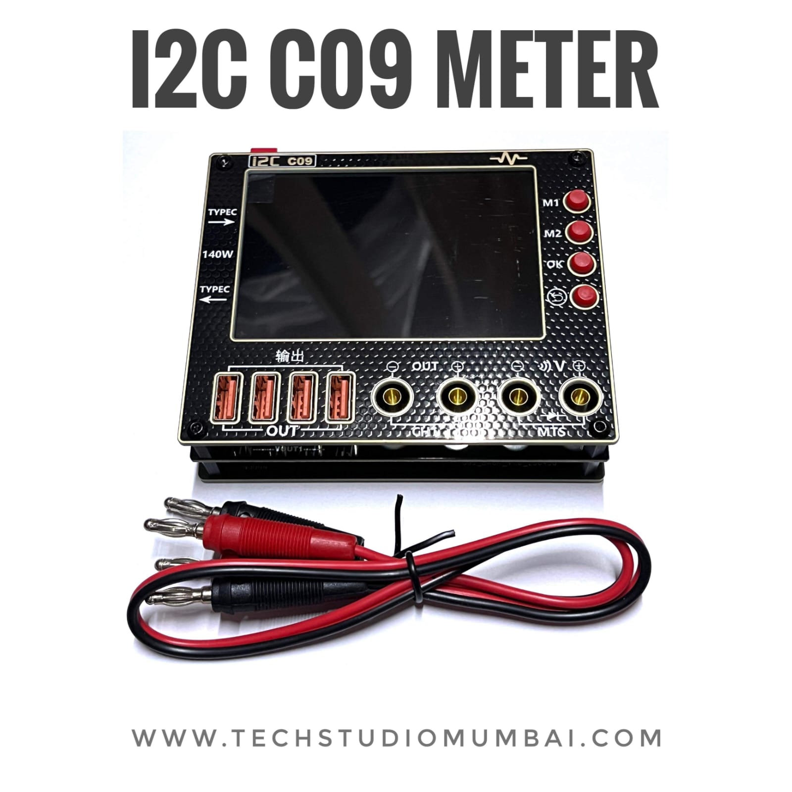 I2C C09 Digital Waveform Ammeter with Charge Detection / Voltage Measurement
