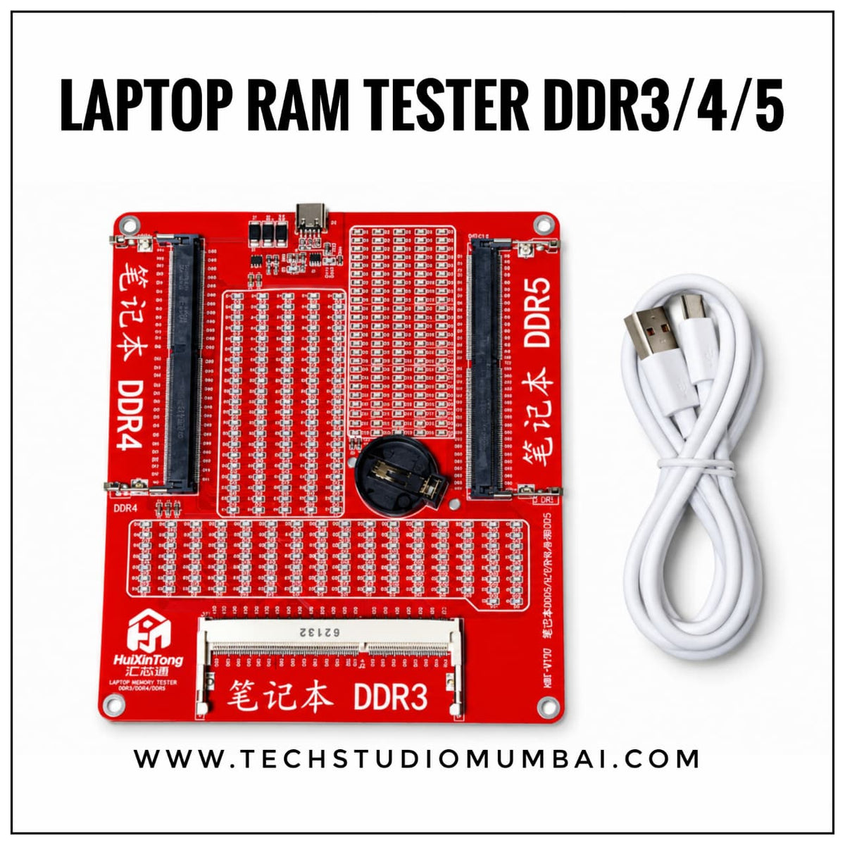 3-in-1 DDR3/DDR4/DDR5 Laptop RAM Tester