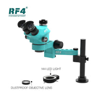 RF4 RF7050Pro-F019 (3D Continuous Zoom) 7X~50X Trinocular Stereo Microscope.