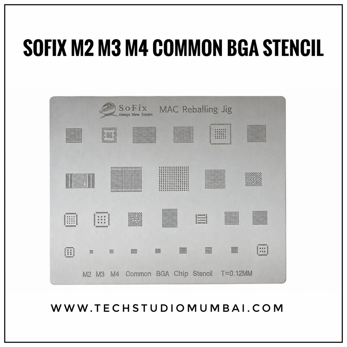 Sofix M2 M3 M4 Common BGA Chips Stencil